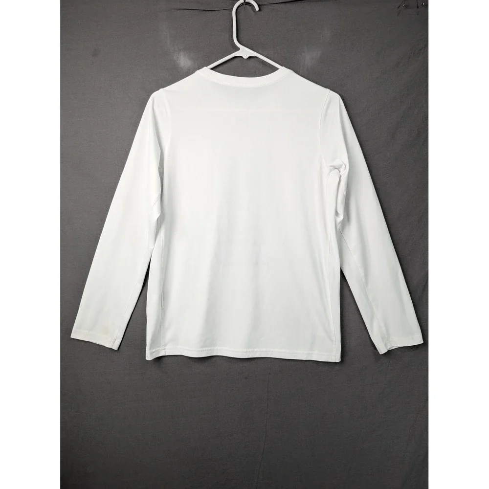 Nike Boys Legend LS Tee White Our Time Bulldog Graphic XL B22506